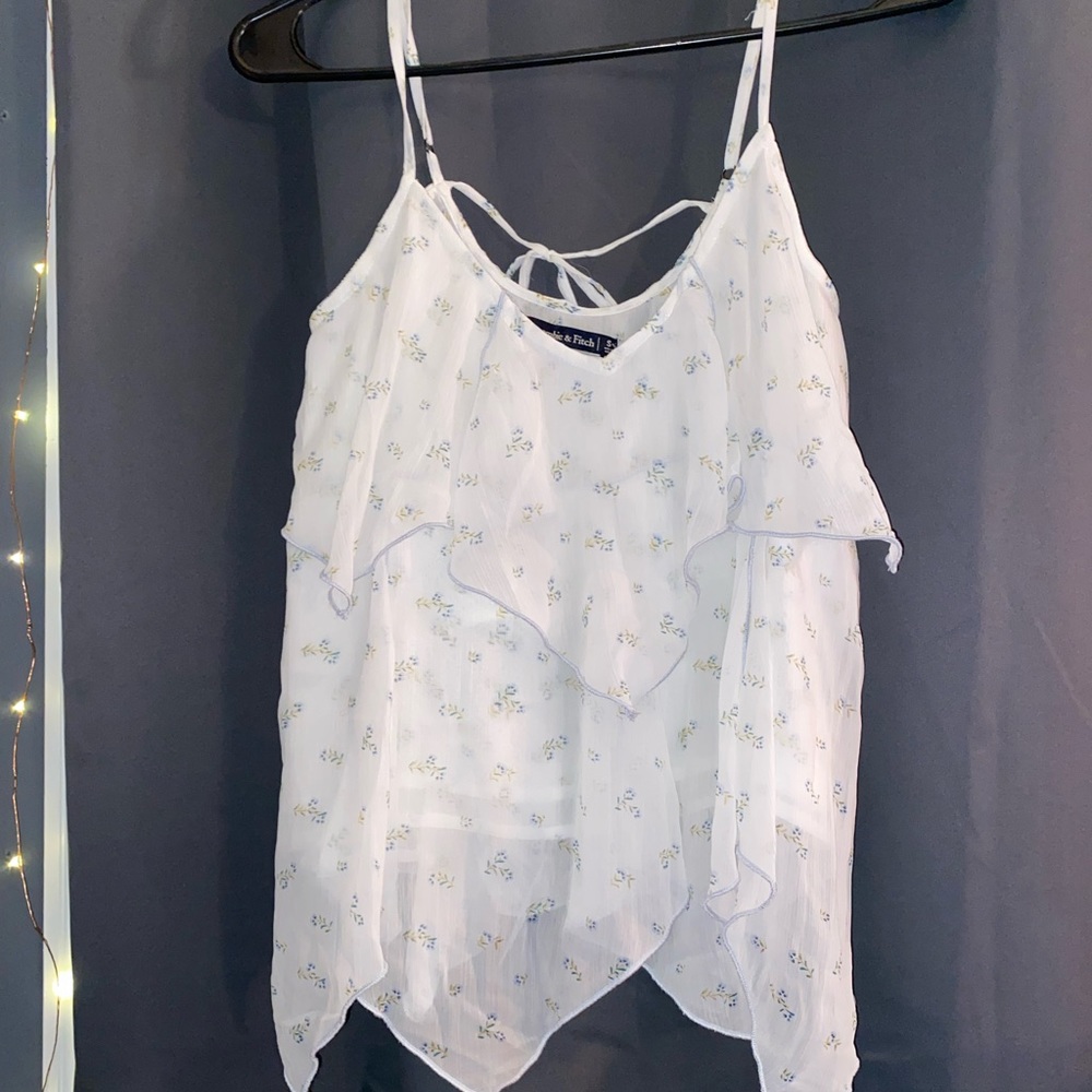 White floral cami